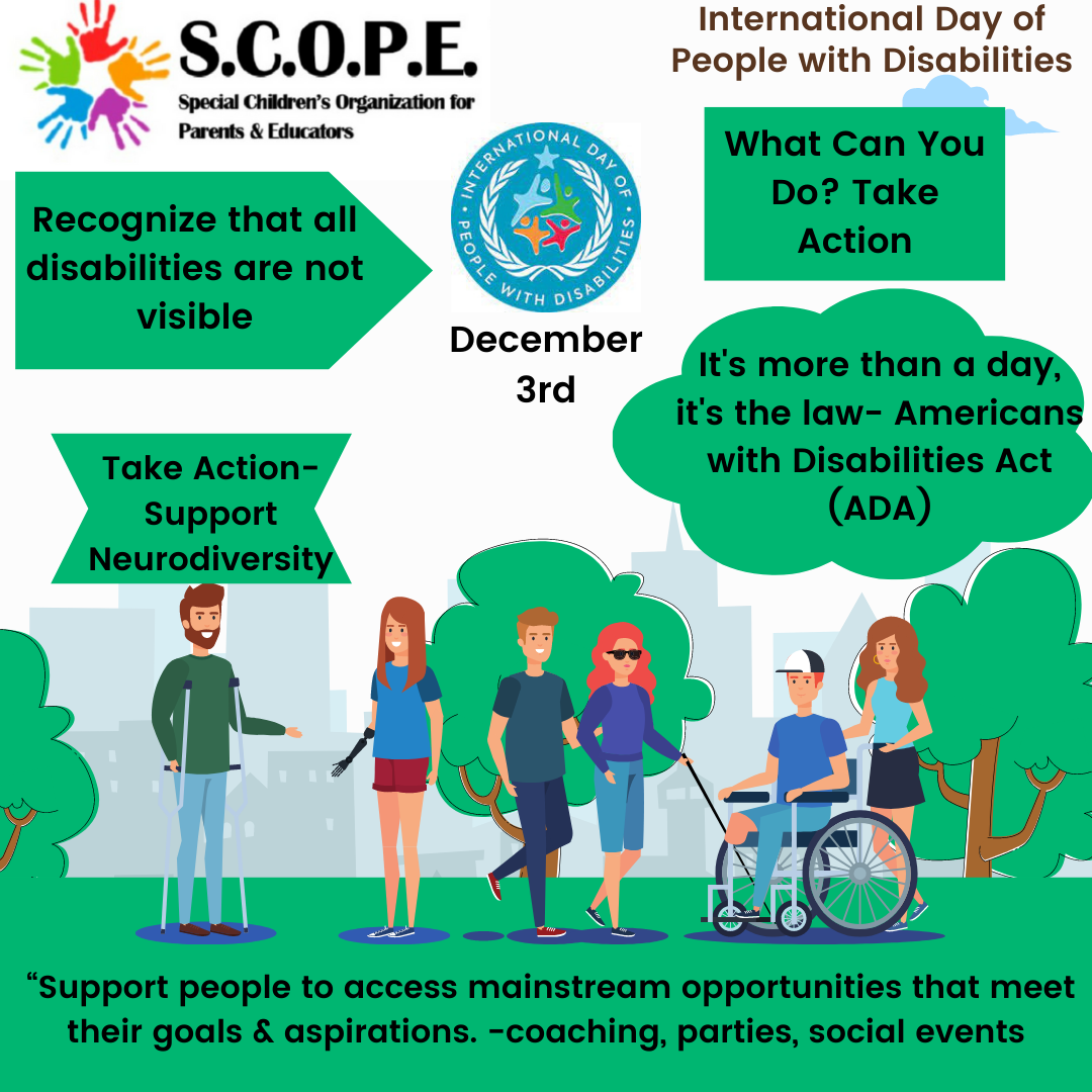 Purple soft international day of people with disability instagram post